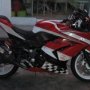 Jual Santai Ninja 250 Red Full modif jakarta