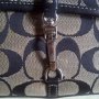 YZ3005 Authentic COACH Demi Clip SIGNATURE FLAP BAG