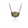 YZ1064 Vintage Bronzen Owl Necklace Pendant