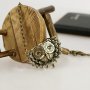 YZ1064 Vintage Bronzen Owl Necklace Pendant