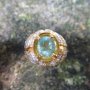 JS088 NATURAL 1.63CT COLOMBIAN EMERALD RING