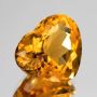 CT001 NATURAL HEART GOLDEN YELLOW CITRINE BRAZILIAN TOPAZ 10.3CT