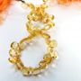 JCT001 NATURAL CITRINE FACETED HEART LOOSE BEADS 50CTS
