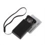LOP06 Pocket Magnifier Jewelry Loupe LED UV Currency 30X-60X