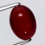 RH097 NATURAL OVAL CABOCHON RICH RED RUBY 2.91CT