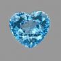 [TP015] GLC Certified Clean 27.25ct 18.5x16mm Heart Natural Swiss Blue TOPAZ Brazil Super Luster
