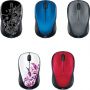 Logitech M235 Wireless Mouse - Blue, Colt Glossy, Black Typo, Pink Splash, Red