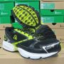 Sepatu Running League Decra 3M Black Green Asli - Pria
