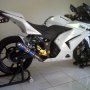 Jual Kawasaki Ninja 250 thn 2010 putih asli kwi