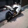 Jual Kawasaki Ninja 250 thn 2010 putih asli kwi