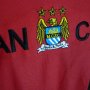obral kaos kerah warna putih orange dan kaos manchester city