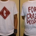 T-Shirt Crazy Inc Diamond White/Cordovan