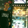 Oakley Eyewear Frogksins Crystal Black/Emerald Irrid Original