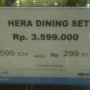Jual HERA dining table set good condition