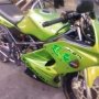 jual motor kawasaki ninja RR 150 tahun 2011 hijau mulus jakarta