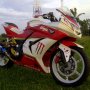 Jual ninja 250 white monster 2010 modif keren