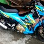 Jual New Satria Fu 2013 biru seperti baru