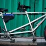 Jual sepeda tandem putih full nego solo