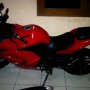 Jual Kawasaki ninja r 250 thn 2009 merah mulus terawat 