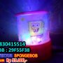 Lampu Proyektor Rotate Light Motif Spongebob  Musik
