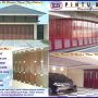 PINTU BESI GARASI POWDER COATING SETARA WINA