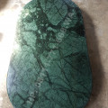 Meja marmer hijau oval 90 x 170 cm