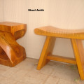 Bangku bakso kayu utuh