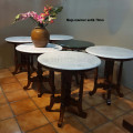 Meja marmer bundar, Diameter 70cm