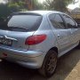 Jual Peugeot 206 AT th 2002, Over kredit silver, terawat siap pakai