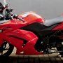 Jual Ninja 250 2011 merah mulus kilometer rendah