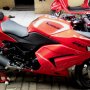 Jual Ninja 250 2011 merah mulus kilometer rendah