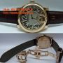 AIGNER BARI Donna A37200 Leather Strap (BRG)