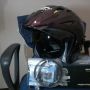 Helm Half Face MDS Double Visor & Rantai Pengaman