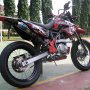 Jual Kawasaki D Tracker 150 Red Modif Supermoto 