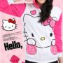 JKHK89 - Jaket Hello Kitty Pink White Cute 