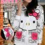 JKHK90 - Jaket Hello Kitty White Full Print 