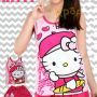 STHK107 - Setelan Tanktop Hello Kitty Paris 