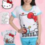 STHK136 - Setelan Hello Kitty Blue Photo Smile