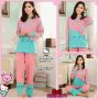 STHK152 - Setelan Piyama Hello Kitty Pink Tosca Love 