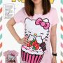 STHK161 - Setelan Hello Kitty Cupcake Strawberry 