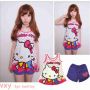 STHK179 - Setelan Tanktop Hello Kitty Play Puppet 