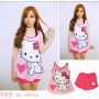 STHK189 - Setelan Tanktop Hello Kitty Princess Charmy 
