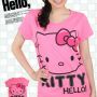 STHK211 - Setelan Celana Pendek Hello Kitty Pink Sweet Love