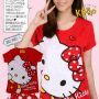 STHK88 - Setelan Hello Kitty Sweetness Red 