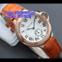 CARTIER Circle Orange Leather for Ladies