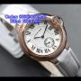 CARTIER Circle White Leather for Ladies