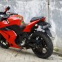 Jual kawasaki ninja 250 2010 red modif dikit