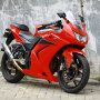 Jual kawasaki ninja 250 2010 red modif dikit