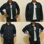 jaket jeans denim biru dongker