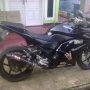 Jual kawasaki ninja 250 2009 hitam km rendah 